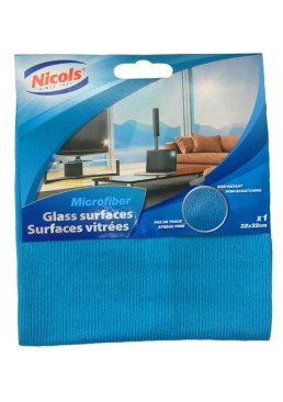 Салфетка Nicols Window Микрофибра для окон и зеркал, 1 шт (32 х 32 см)